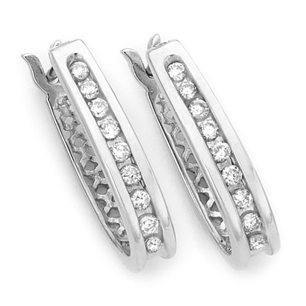 9ct Gold Drop Huggies
