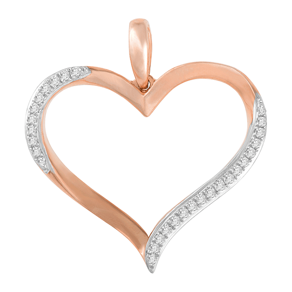 9ct Gold Open Heart Pendant