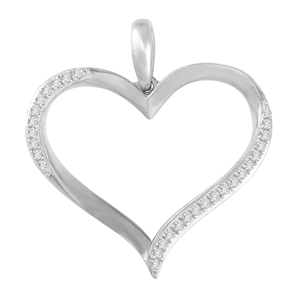 9ct Gold Open Heart Pendant