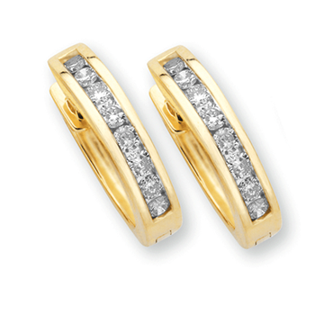 9ct Gold Round Huggies