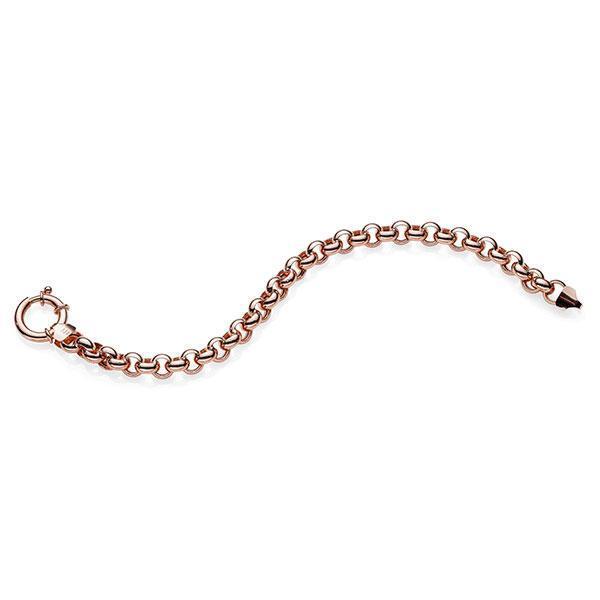 9ct Rose Gold Bonded Belcher Blet with Bolt Ring Clasp