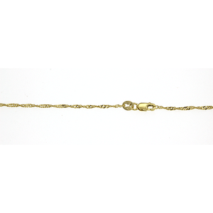 9ct Singapore Rope Anklet