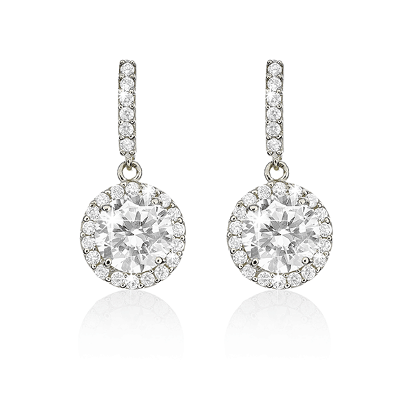 Halo 2025 cz earrings