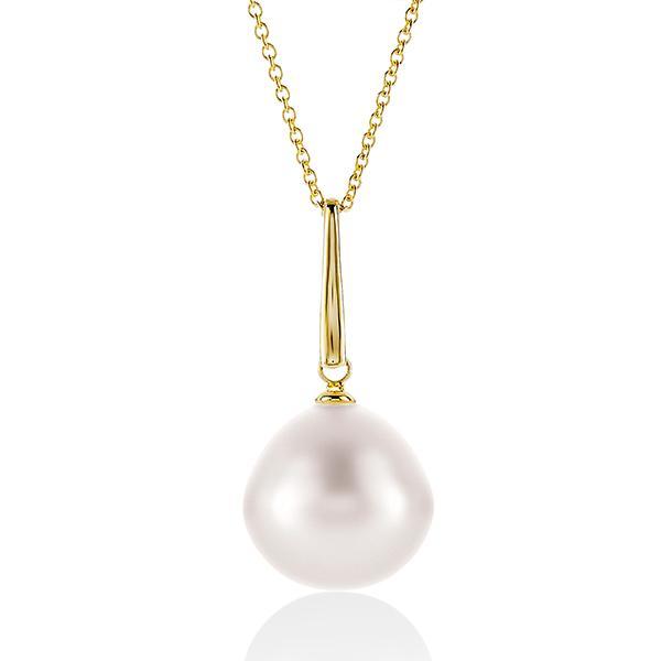 9ct Yellow Gold 12-14mm south sea Pearl pendant