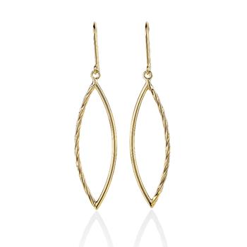9ct Yellow Gold drop earrings