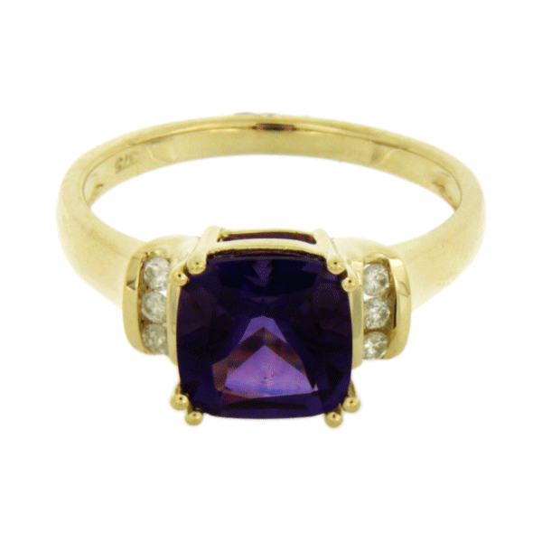 14k gold amethyst ring deals