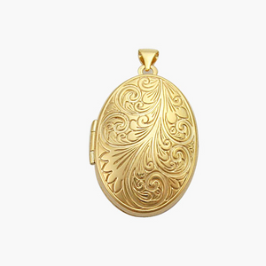 9ct oval locket