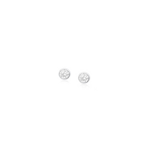 9ct white gold cubic zirconia earrings