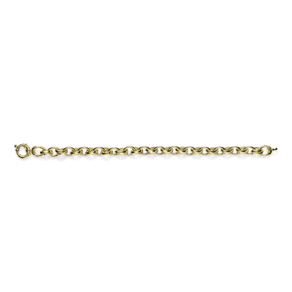 MP5515 9ct Yellow Gold Bonded Silver Filled Interlock EuroClasp Bracelet - 20cm