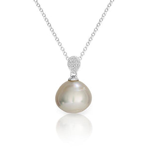 Arafura Silver South Sea Cultured Pearl Pendant