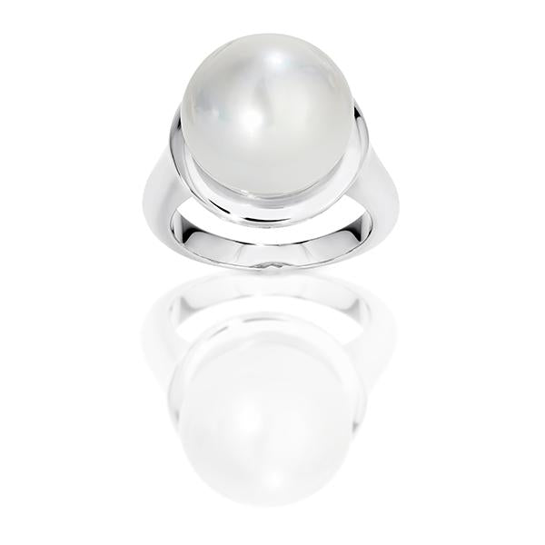 Arafura Silver South Sea Cultured Pearl Ring