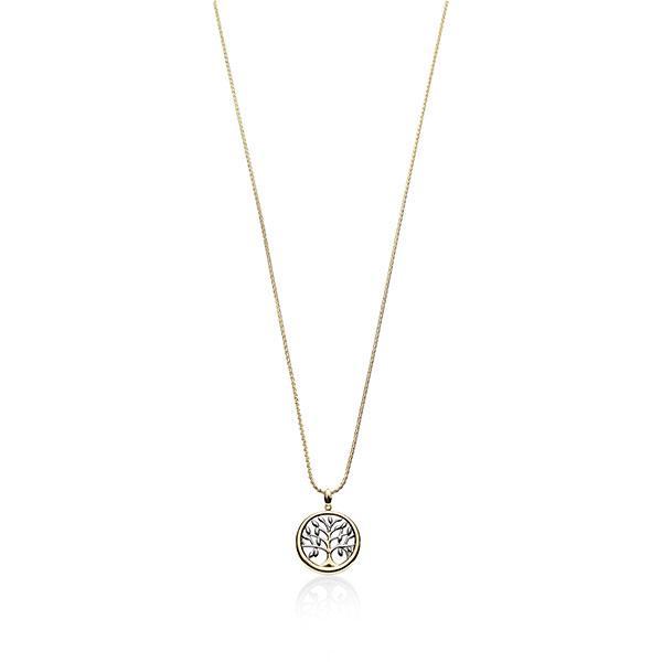 9ct gold two tone tree of life pendant #