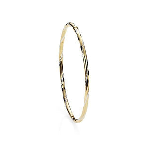 9 Carat Yellow Gold bonded silver bangle