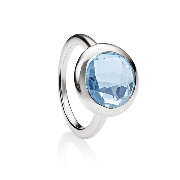 Sterling Silver blue topaz ring