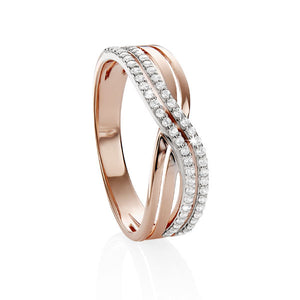 9ct gold cubic zirconia ring