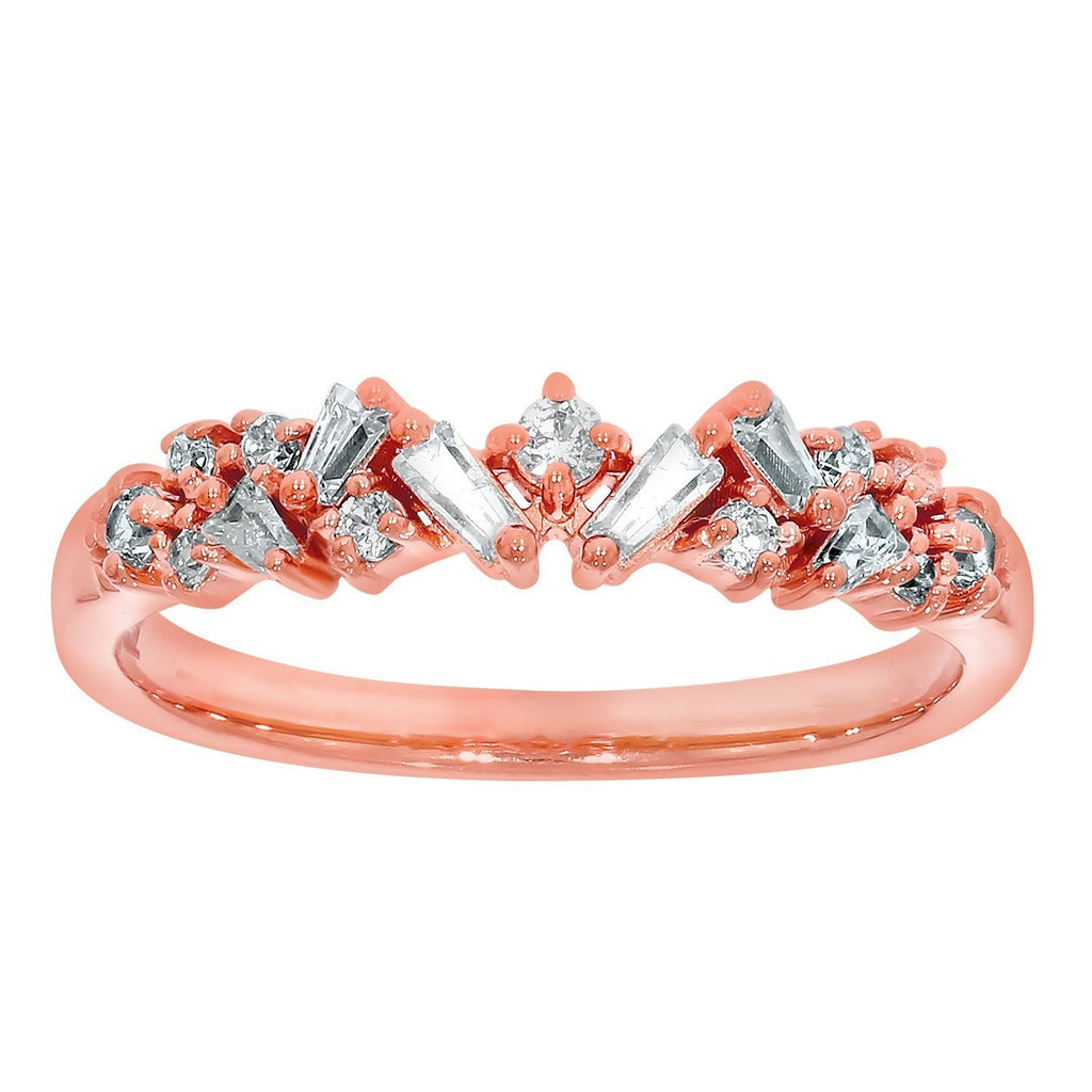 9ct Rose Gold Diamond-Set 0.25ct Dress Ring
