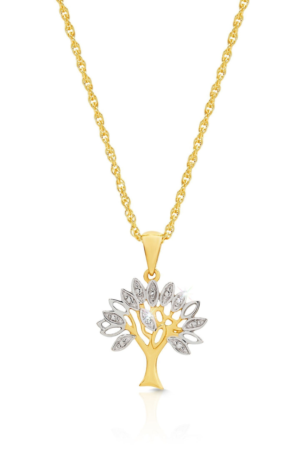 MP5874 9ct yellow gold 0.10ct diamonds pendant (7106961965220)