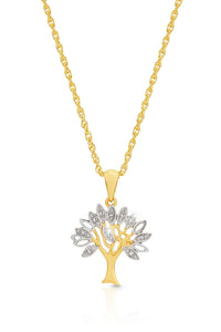 MP5874 9ct yellow gold 0.10ct diamonds pendant (7106961965220)