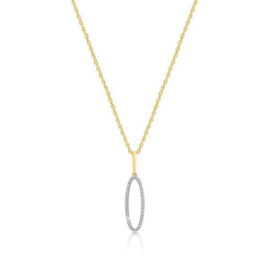 MP5872 9ct Yellow Gold Diamond 0.08ct (HI/P1-2) Pendant (7106961113252)