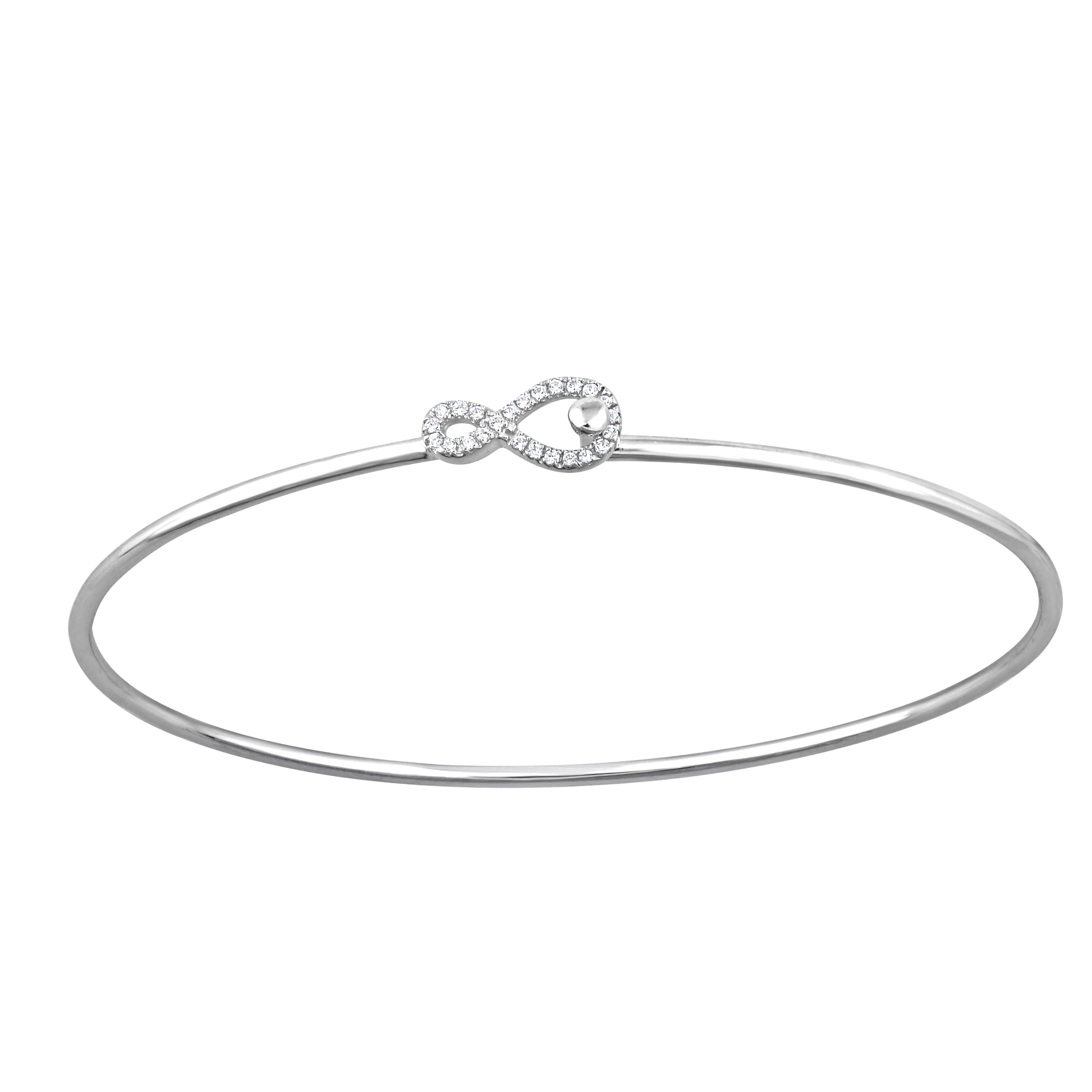 MP5944 9ct white gold 0.10ct (HI/P1) diamond bangle