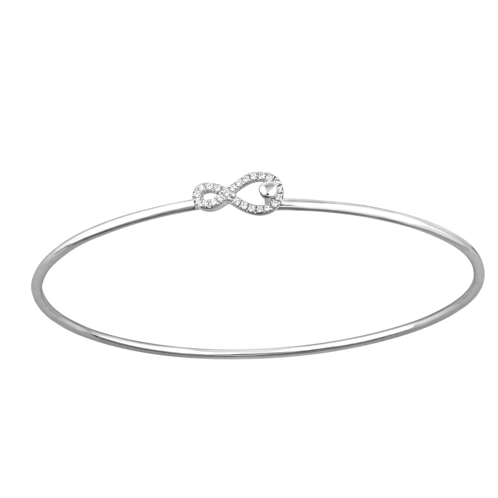 MP5944 9ct white gold 0.10ct (HI/P1) diamond bangle