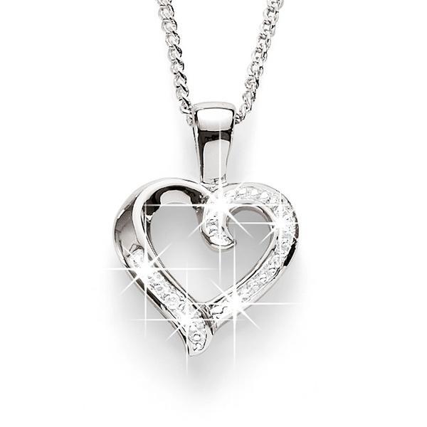 Sterling Silver diamond pendant