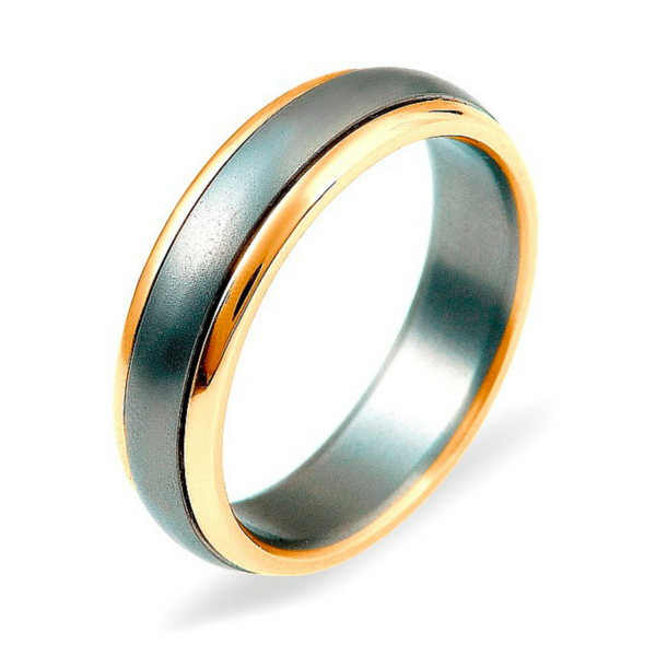 Dora 9ct Gold & Titanium ring