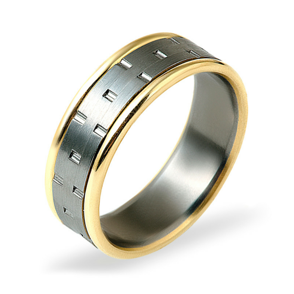 Dora 9ct Gold & Titanium ring