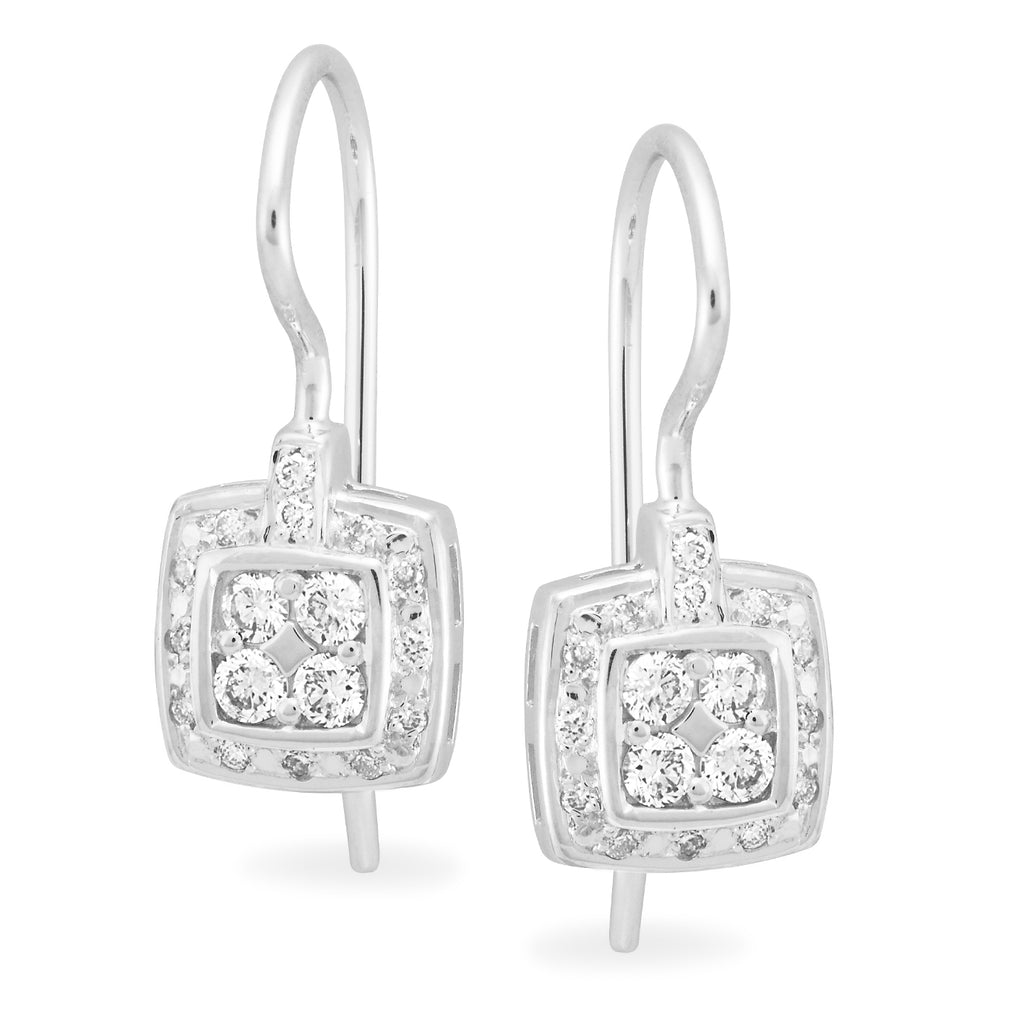 Diamond Bead Set Earring