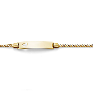 Gold-Bonded Silver Curb ID Bracelet