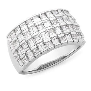 Diamond End Set Dress Ring