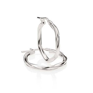 CH11650 MP5130 SS 20mm diameter 2mm wide ribbon twist hoops