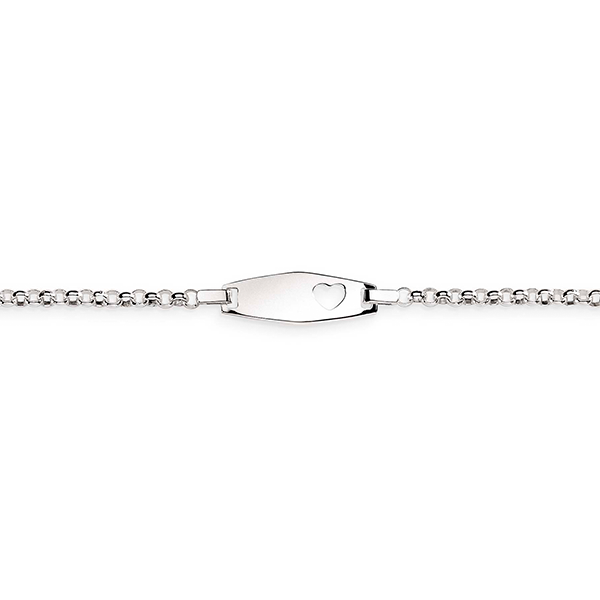 Silver belcher ID bracelet