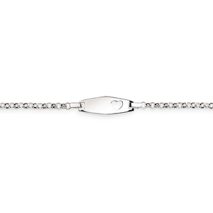 Silver belcher ID bracelet