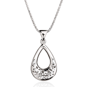 Silver filigree pendant
