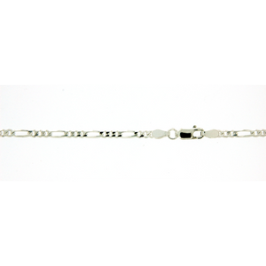 Sterling Silver 1:3 figaro 50cm chain