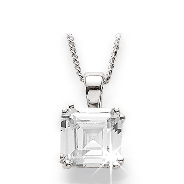 Sterling Silver Cubic Zirconia Pendant