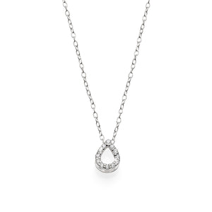 Sterling Silver Cubic Zirconia pendant with chain