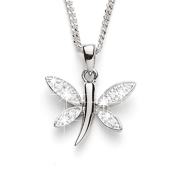 Diamond 2025 dragonfly pendant