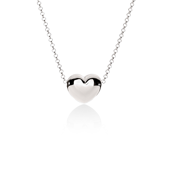 Sterling Silver Heart Slider on Chain