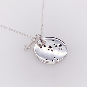 Sterling Silver Sagittarius pendant with chain