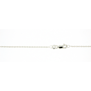 Sterling Silver Double Cable 45cm Chain