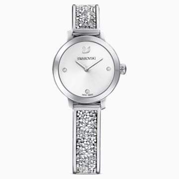 Swarovksi Cosmic Rock Watch, Metal bracelet, White, Stainless steel