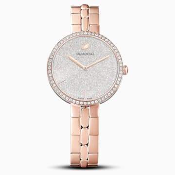 Swarovksi Cosmopolitan Watch, Metal bracelet, White, Rose-gold tone PVD
