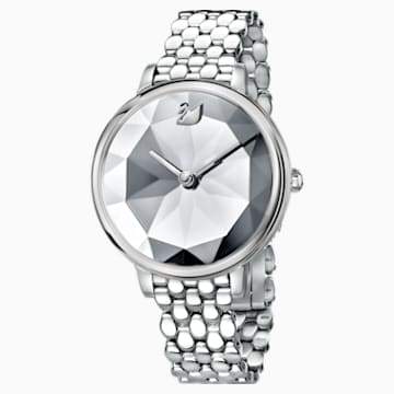 Swarovksi Crystal Lake Watch, Metal bracelet, White, Stainless steel