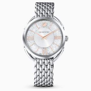 Swarovksi Crystalline Glam Watch, Metal bracelet, White, Stainless steel