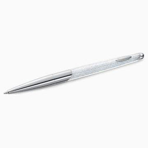 Swarovksi Crystalline Nova Ballpoint Pen, White, Chrome plated