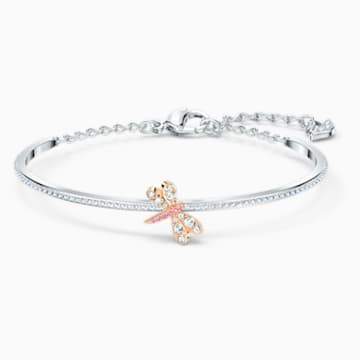 Swarovksi Eternal Flower Bangle, Pink, Mixed metal finish