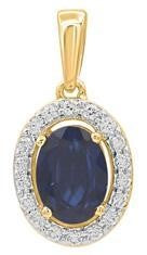 ROCKHAMPTON QLD,Pendants & Necklaces, Coloured Stone & CZ Pend & Neck, Womens, Mothers Day '22, Metal Colour_Yellow Gold, 9k White Gold Plated, Metal Type_9k Yellow Gold, Gemstone Type_Diamond (7254115451044)