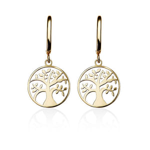 9Ct Gold Tree Of Life Earrings